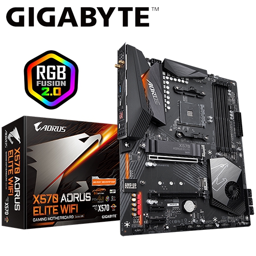 技嘉 X570 AORUS ELITE WIFI ATX/DDR4*4/M.2/WIFI/USB3.2/1H