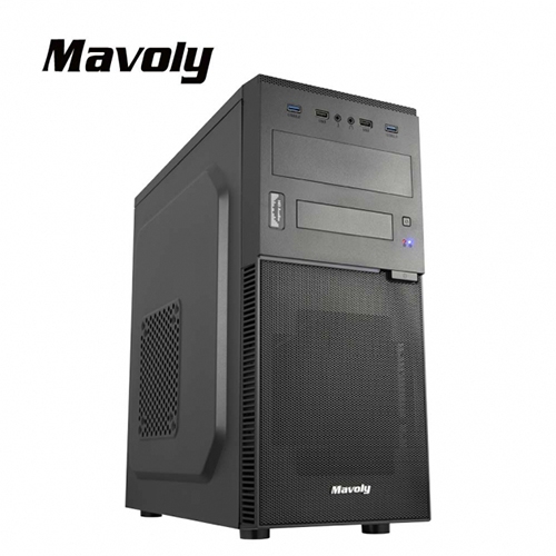 Mavoly 奇異果 ATX/黑化/USB3.0/直立式網狀/上置電源