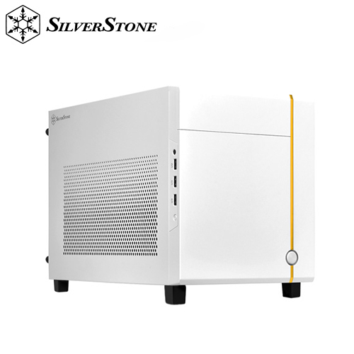 銀欣 SUGO 14 白 Mini-ITX/支援240水冷/4塊模組化可拆式側板/方形機殼