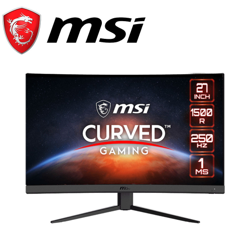 微星 G27C4X 27型(VA曲面/2H1P/1ms/無喇叭/250Hz/FreeSync Premium)