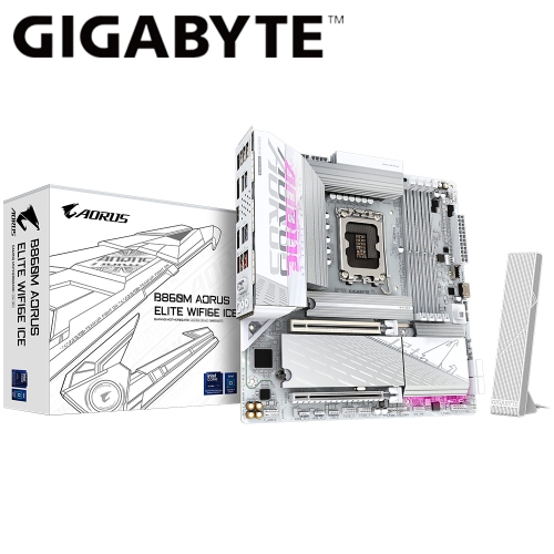 技嘉 B860M AORUS ELITE WIFI6E ICE(M-ATX/3xM.2/4xSATA/1H2DP1Type-c/Realtek 2.5G/WiFi 6E)