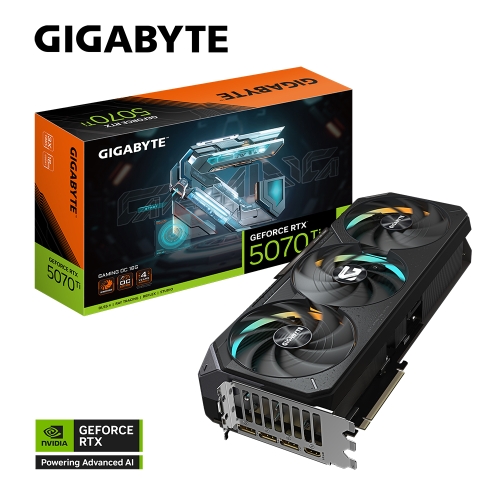 技嘉 N507TGAMING OC-16GD RTX5070Ti GAMING OC 16G(TBD MHz/16G DDR7/34cm/三風扇/註五年)