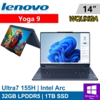 福利品出清優惠價!!!Lenovo Yoga 9 2 in 1 83AC001MTW 14吋 藍(Intel Ultra 7 155H/32GB LPDDR5/1TB PCIE/W11P)