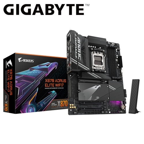 技嘉 X870 A ELITE WIFI7 X870 AORUS ELITE WIFI7(ATX/4xM.2/4xSATA/Realtek2.5G+Wi-Fi 7/註五年)