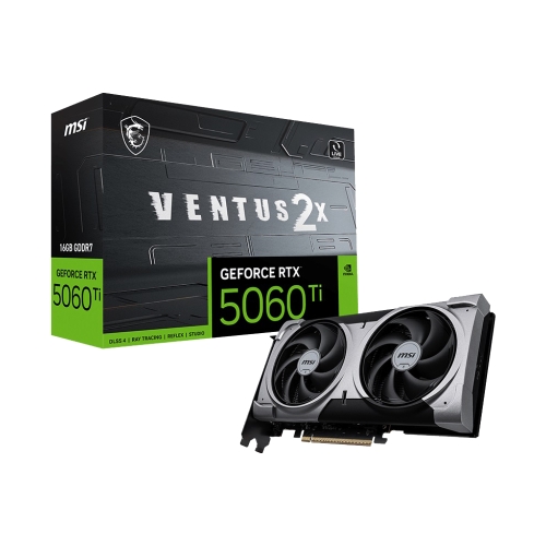 微星 RTX5060Ti 16G VENTUS 2X PLUS(2587MHz/1H3DP/22.7cm/雙風扇)