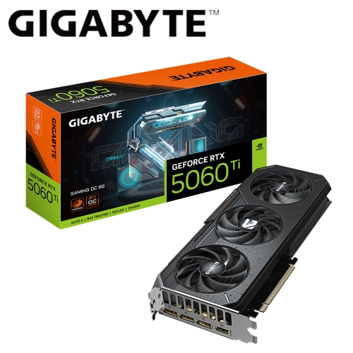 技嘉 N506TGAMING OC-8GD RTX 5060 Ti GAMING OC 8G(2647Mhz/8G DDR7/1H3DP/28.1cm/三風扇/註5年)