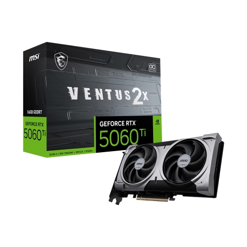 微星 RTX 5060 Ti 16G VENTUS 2X OC PLUS(2617MHz/1H3DP/22.7cm/雙風扇)