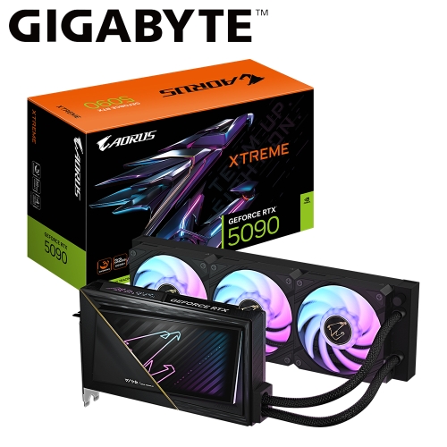 (限搭整機)洽門市!!技嘉 N5090AORUS X W-32GD AORUS RTX 5090 XTREME WATERFORCE 32G(2655Mhz/32G GDDR7/1H3DP/24.5cm/三風扇+水冷)