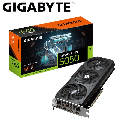 技嘉 N5050GAMING OC-8GD RTX 5050 GAMING OC 8G(2632MHz/2H2DP/28cm/三風扇/註五年)